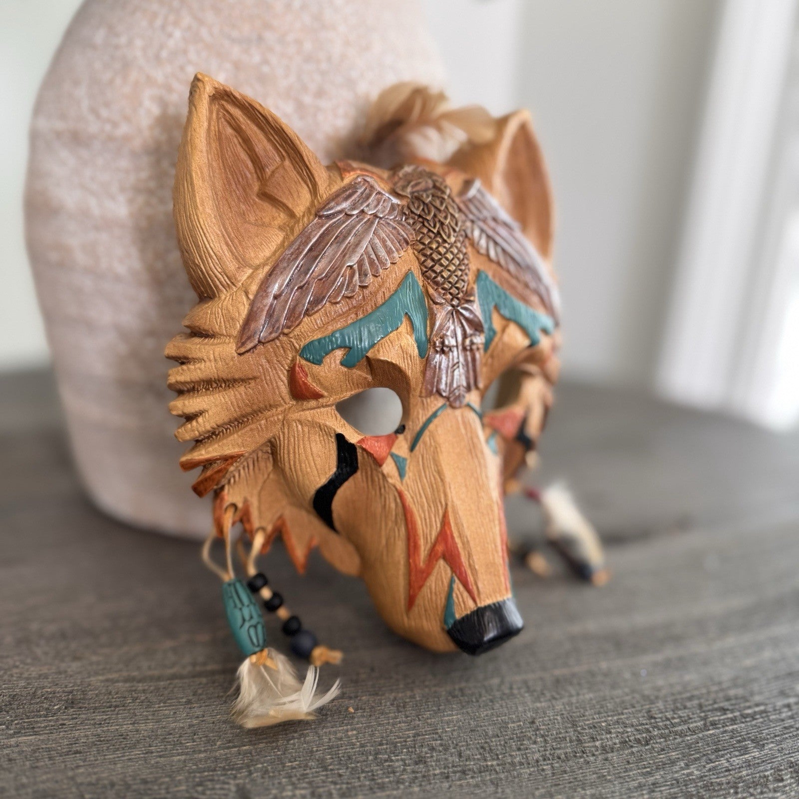 Hamilton Collection Sacred Spirits Totem Masks Spirit of Strength & Power Set