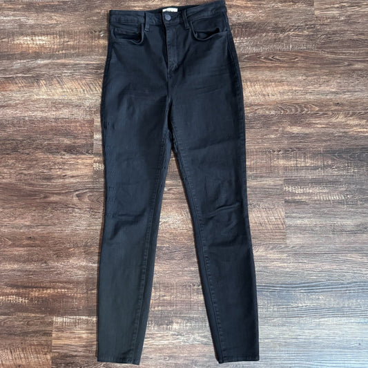 L'Agence Skinny Margot Jeans Women 28 Noir Black Designer Made in USA