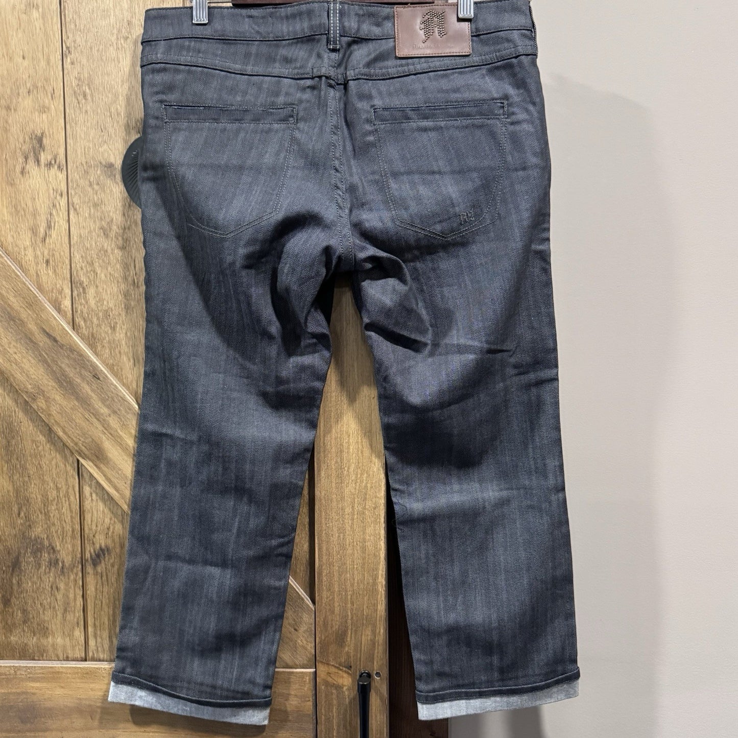 Anastacia by s.Oliver Jeans Size 32 Low Rise Dark Wash Cuffed Denim Pants NWT