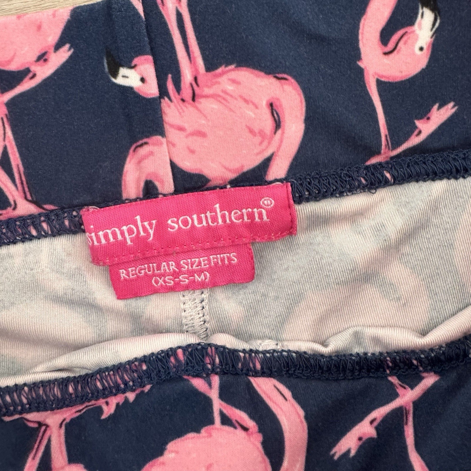 Simply Southern Leggings Lot of 4 XS S M Flamingo Palm Floral Preppy