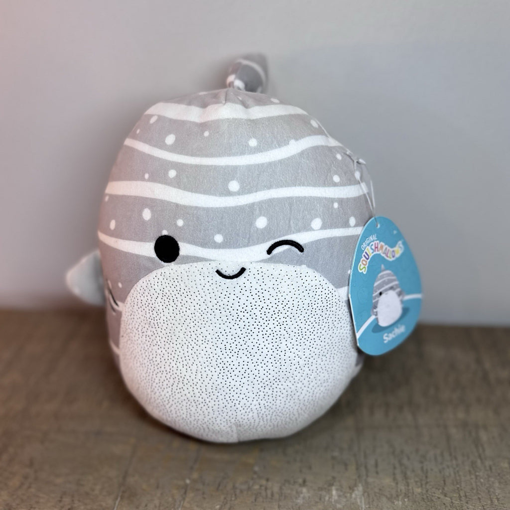 Squishmallows Sachie The Winking Gray Whale Shark 8" Plush Sparkle Belly 2021
