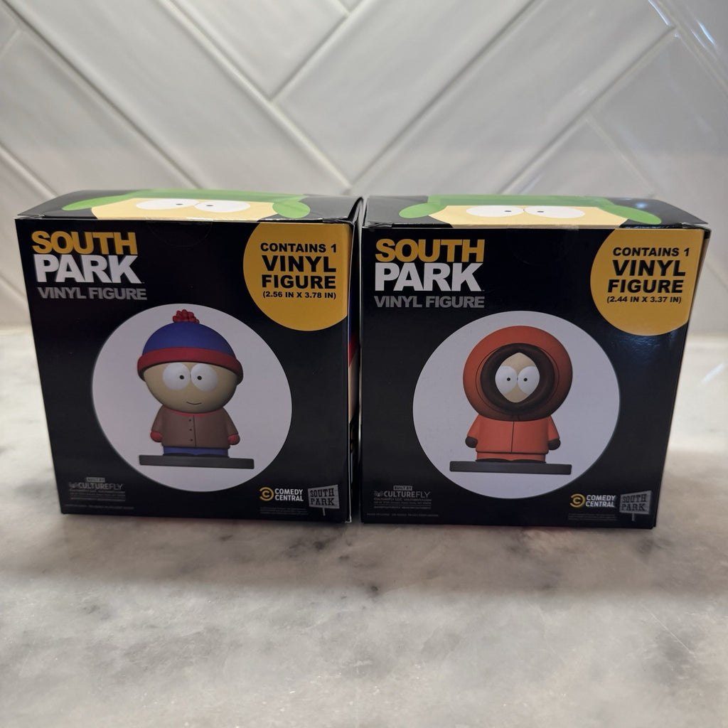 South Park Stan & Kenny Vinyl Figure Set CultureFly New Rare Comedy Central