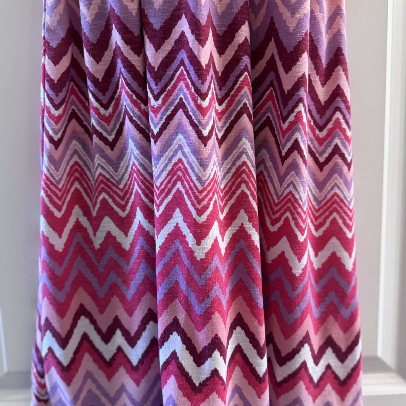 Nicole Miller Racerback Sundress Chevron Pattern Medium Ladies