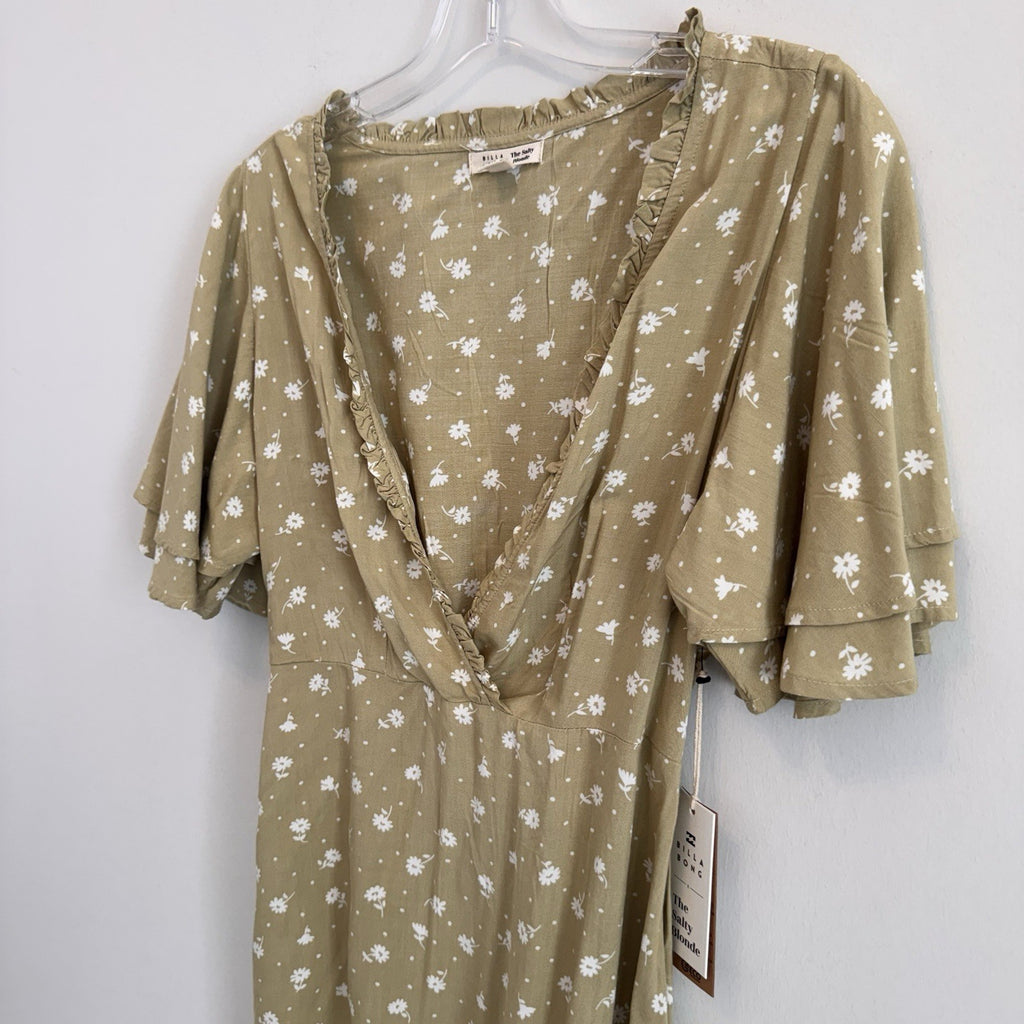 Billabong x The Salty Blonde Floral Mini Dress Women’s M NWT Boho  MSRP79