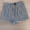 BDG Urban Outfitters Women’s Striped Denim Shorts W29 Raw Hem Y2K