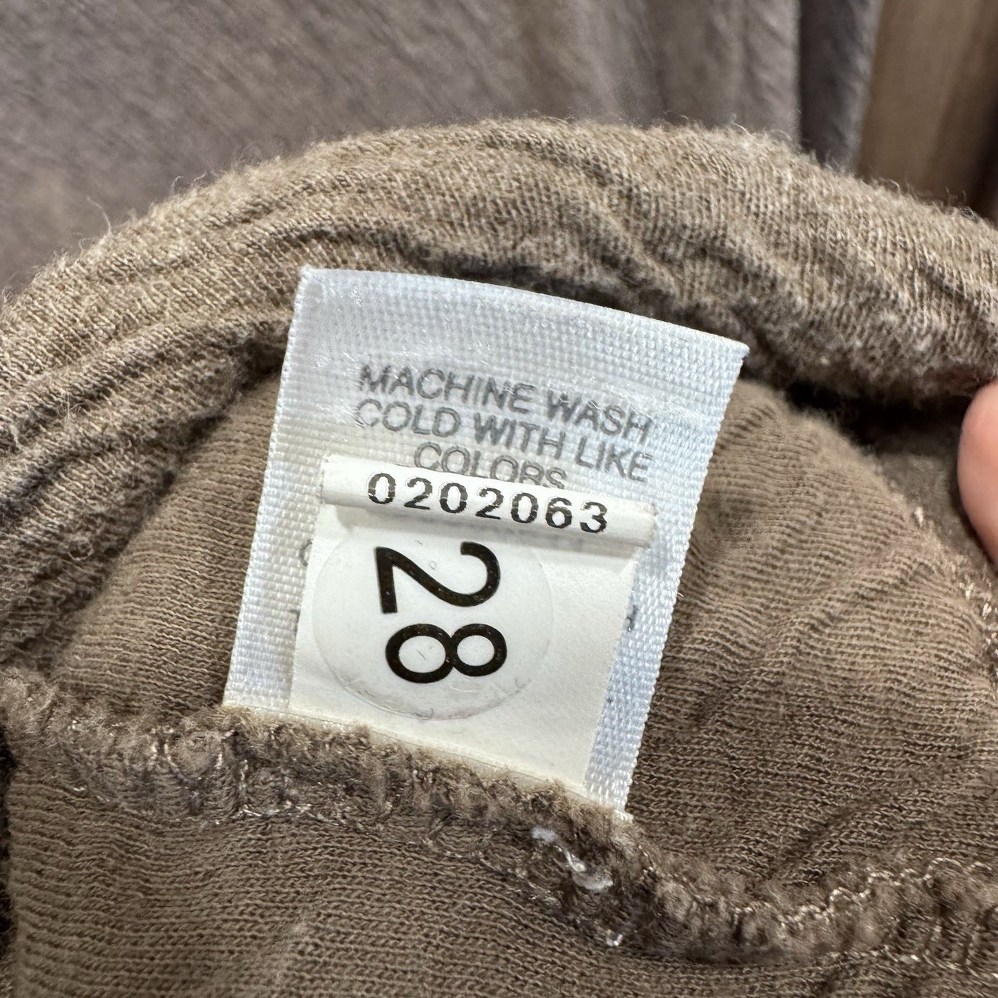 Pure Jill Women’s Textured Cotton Tunic Dress Gray Size Medium Pockets