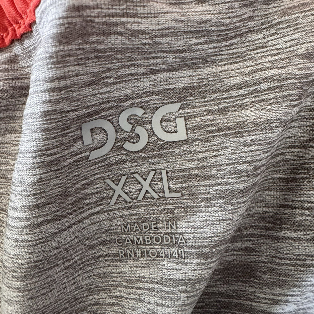 DSG Men's 2-in-1 Agility Short XXL Red Sun 5" Inseam Compression Liner NWT