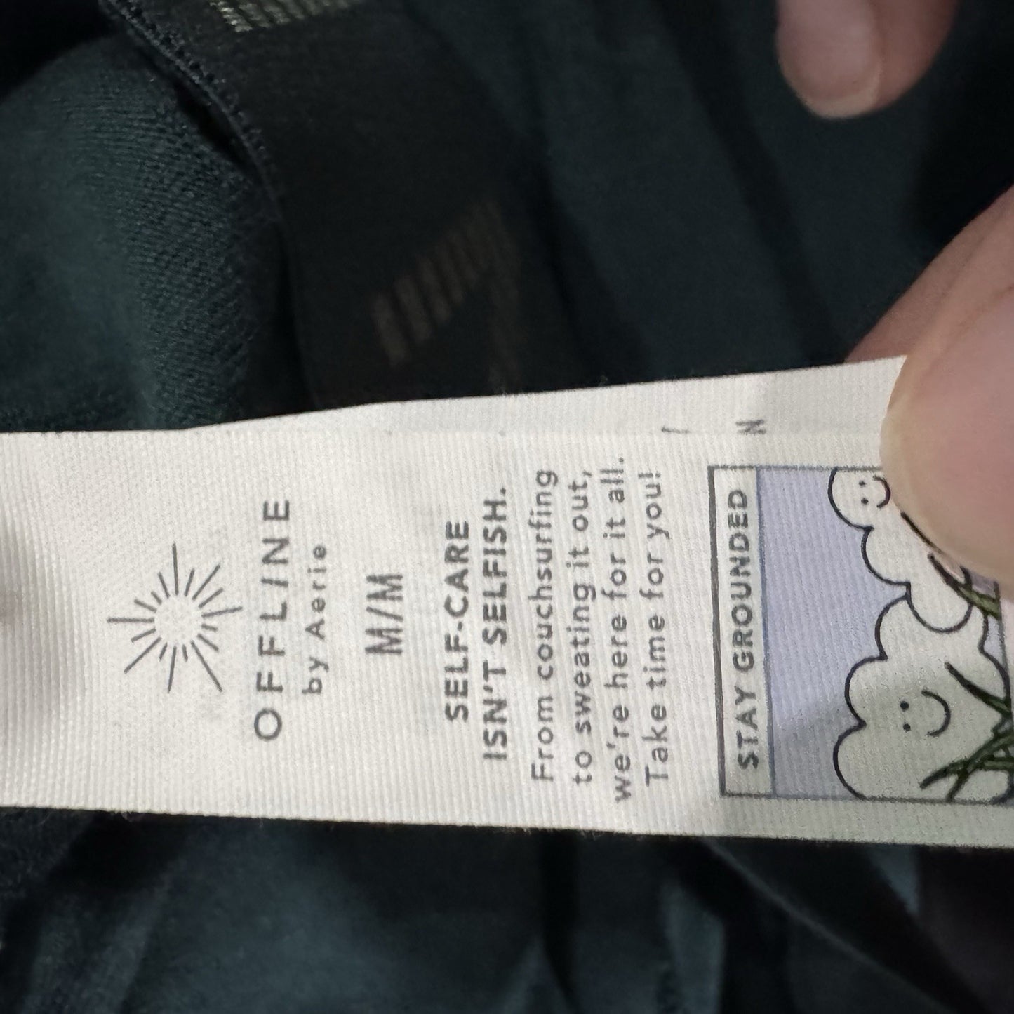 OFFLINE by Aerie OG Leggings Size M Navy Regular Rise Stretch Lounge Pants