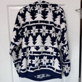 NWT Vera Bradley Jacquard Fleece Hoodie Large Nordic Forest  Sherpa Pullover