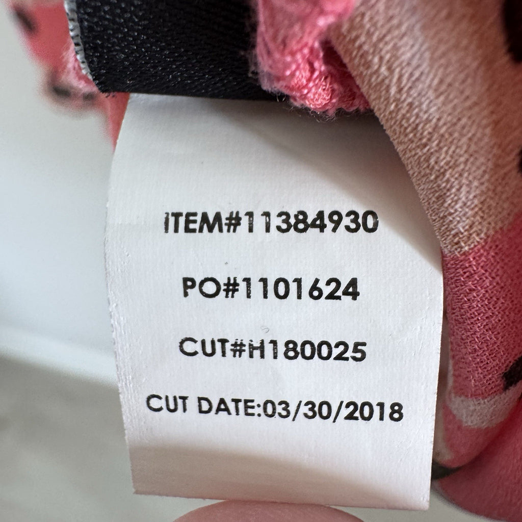 Torrid Floral Sleeveless Blouse Size 2 Pink High Neck Keyhole