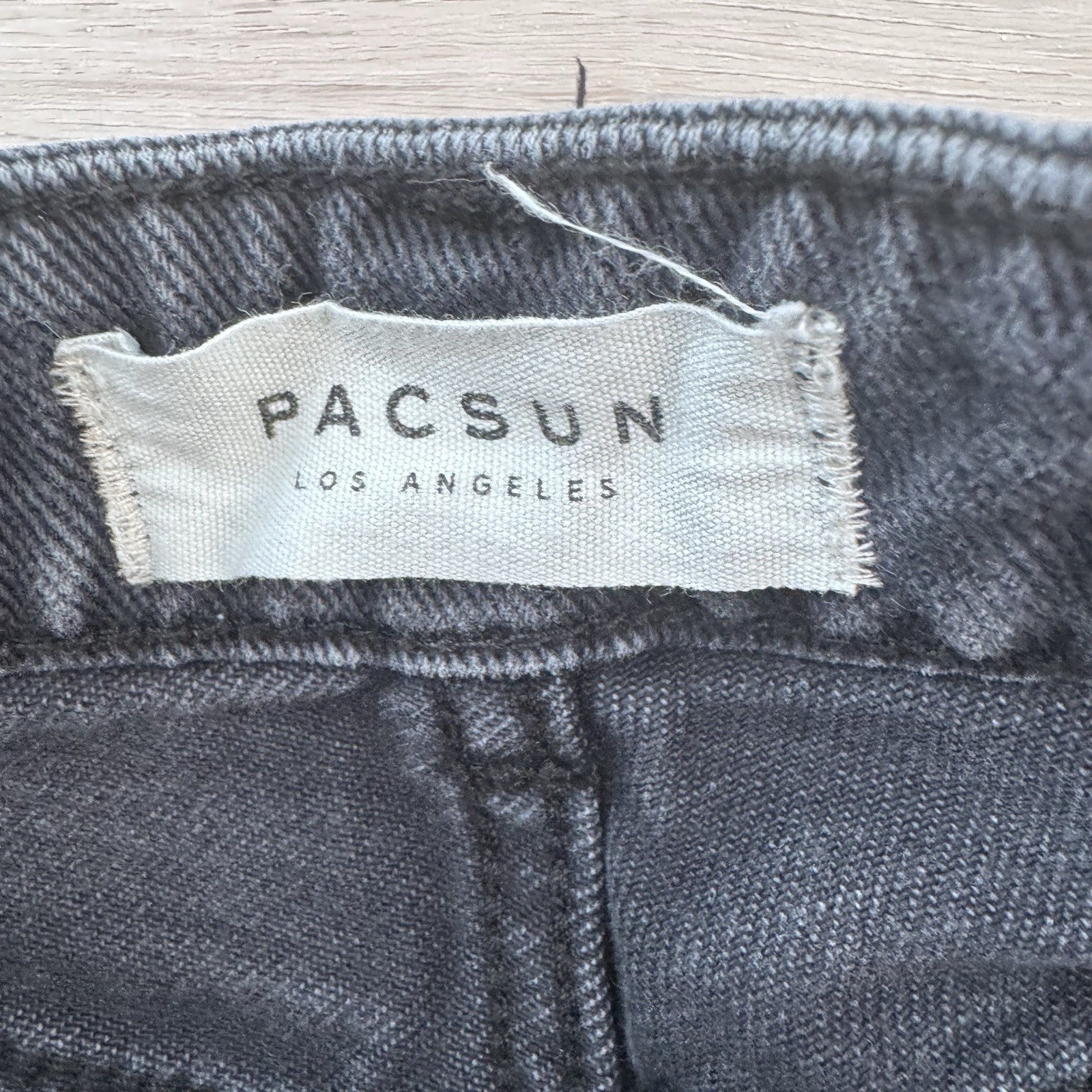 PacSun Women’s Mom Shorts 22 Black High Rise Denim Cuffed