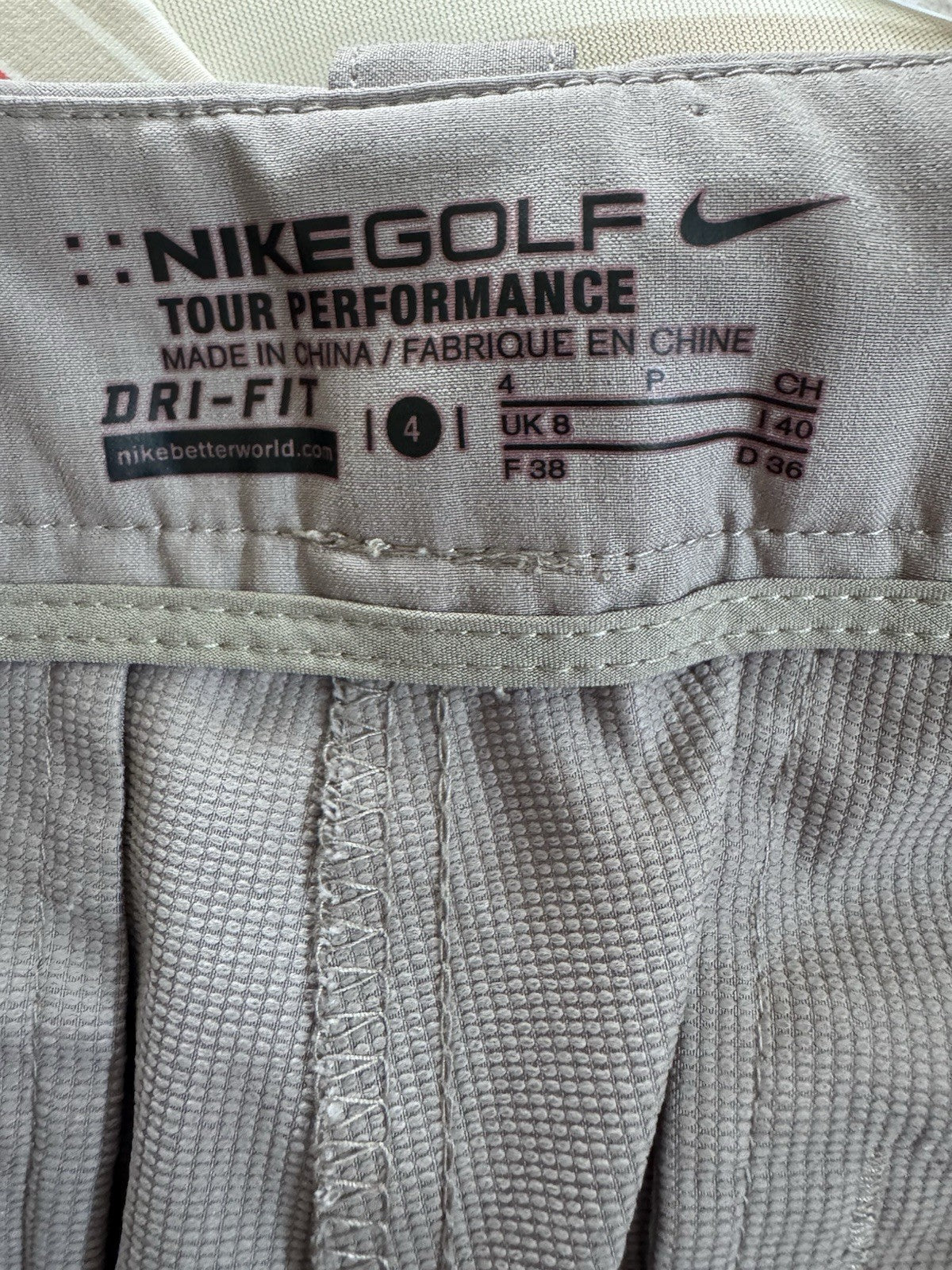 Nike Golf Tour Performance Dri-FIT Women’s Gray Golf Shorts Size 4