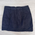 Free People Black Mini Skirt Stretch Fitted Y2K Size 6 