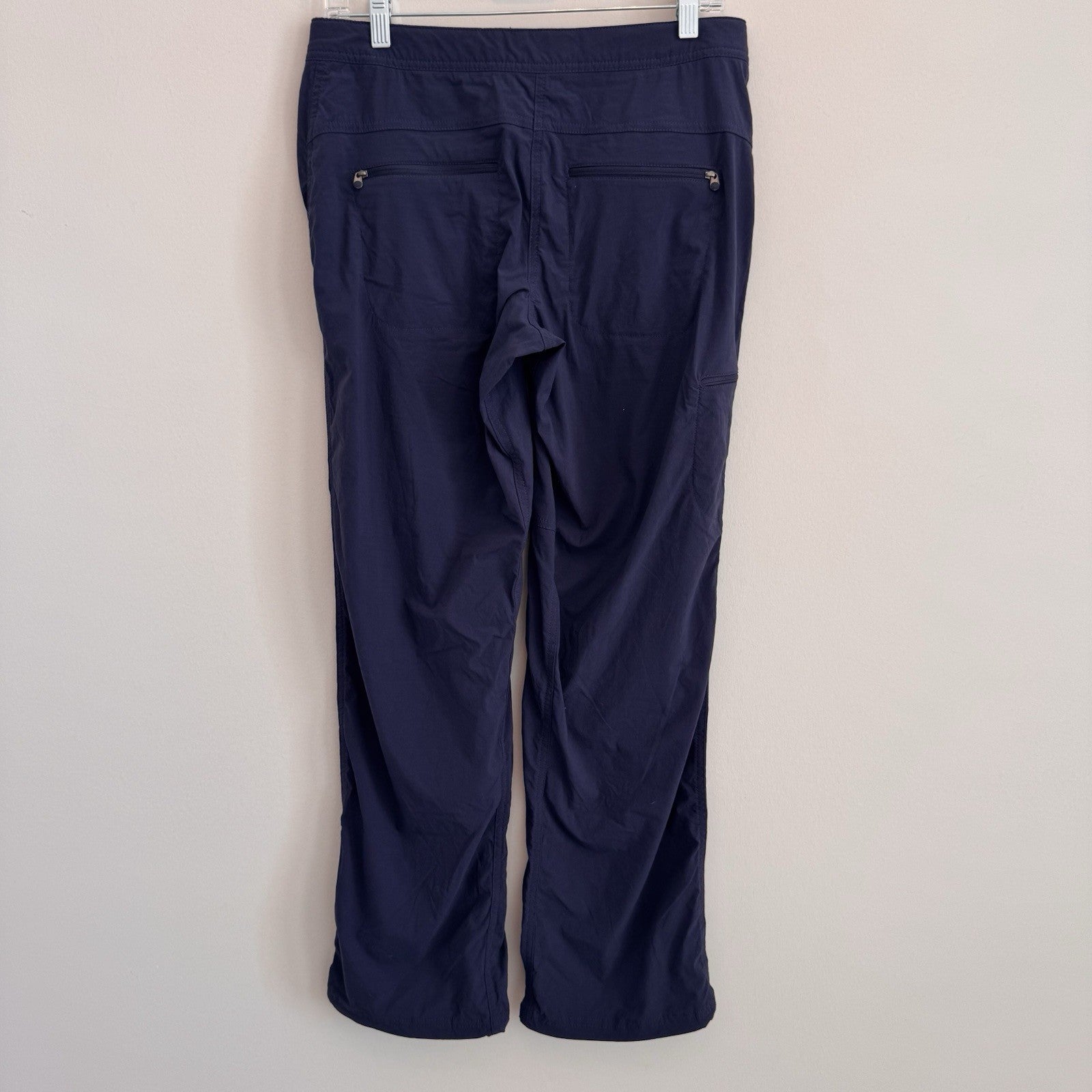 L.L.Bean Womens Hiking Pants Size 6 Blue Nylon Spandex Outdoor Travel 