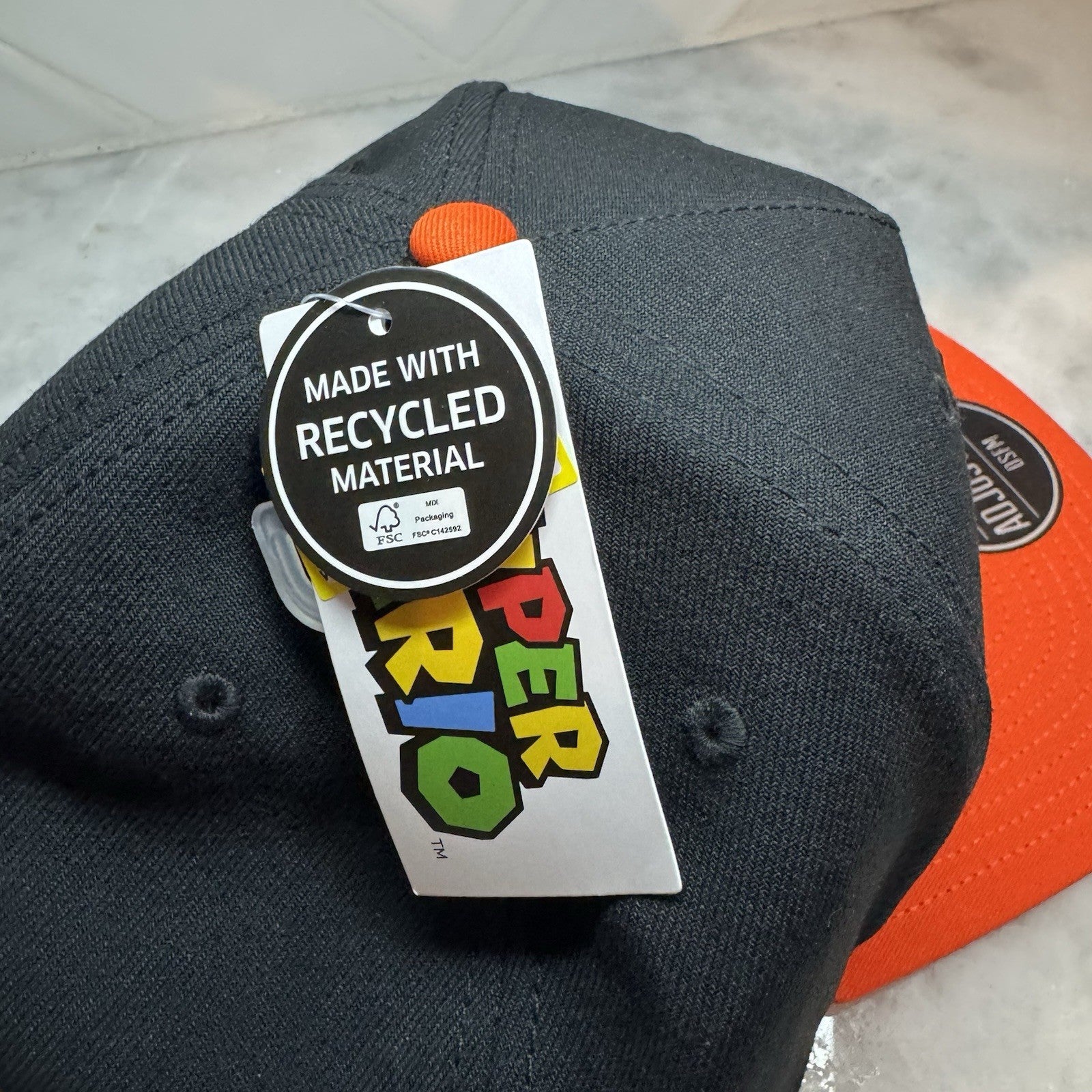 Nintendo Bowser Snapback Hat Black & Orange New With Tags One Size Fits All
