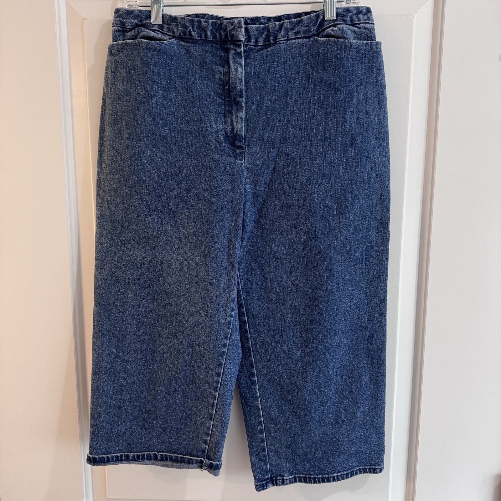 Charter Club Pedal Pusher Denim Capri Jeans Women’s 12 Stretch Blue