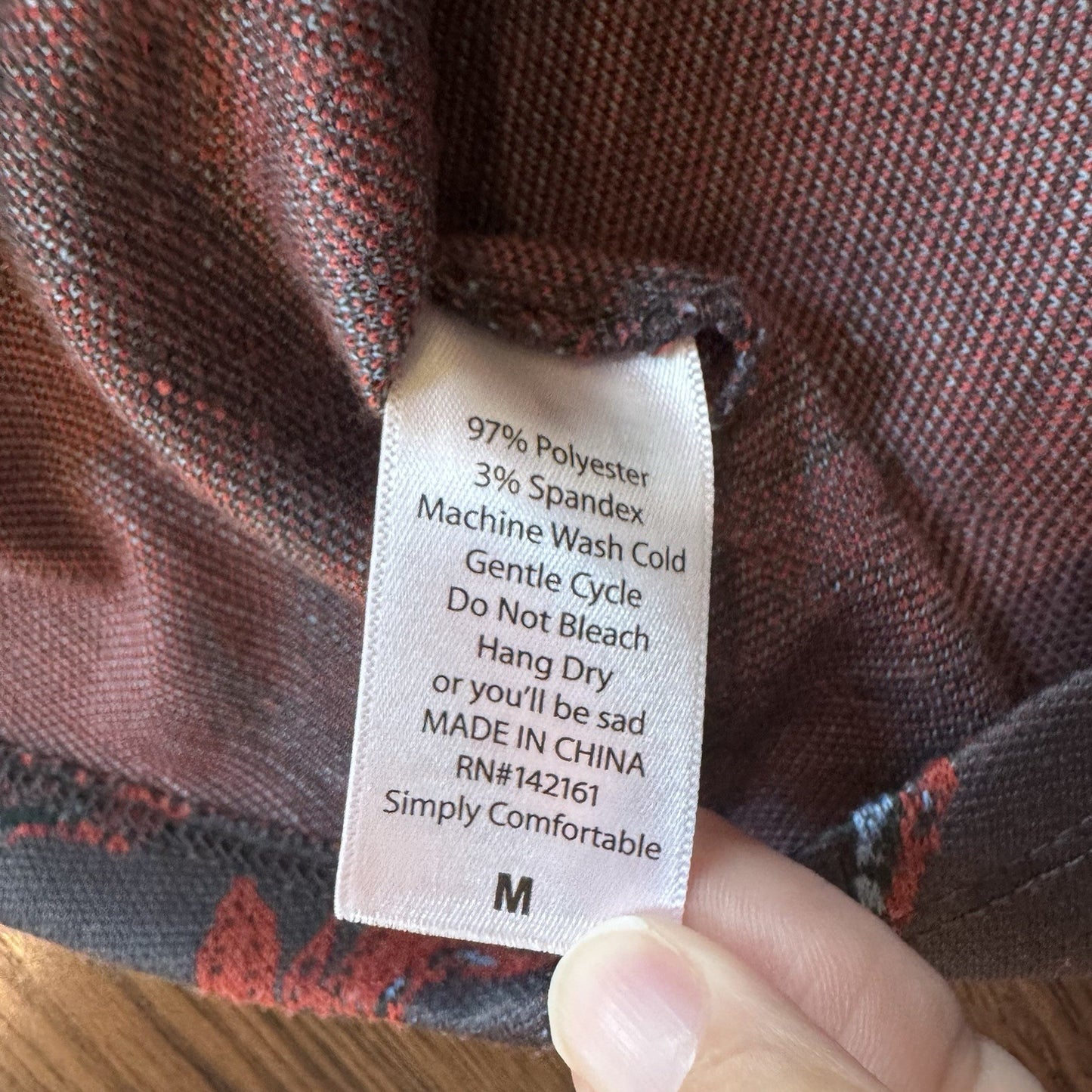 LuLaRoe Women’s Skirt Size M Red Floral Print A-Line Pull-On Stretch Waist 