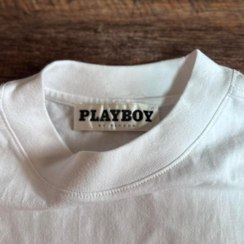 Playboy by Pacsun Men's Stay Playful T-Shirt in White