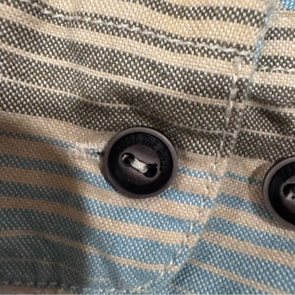 Howler Brothers Striped Long Sleeve Shirt Men's 100% Cotton Casual Button-Up