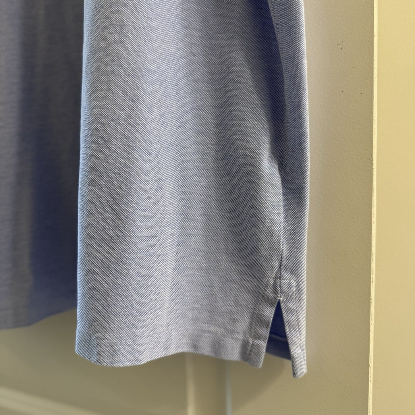 Polo Ralph Lauren Knit Oxford Shirt XXL Blue Button-Down Collar Short Sleeve