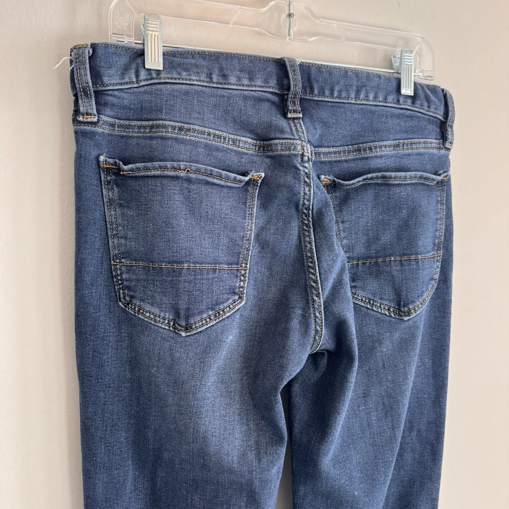 Banana Republic Slim Straight Jeans Mens 32x34 Medium Wash Travel denim