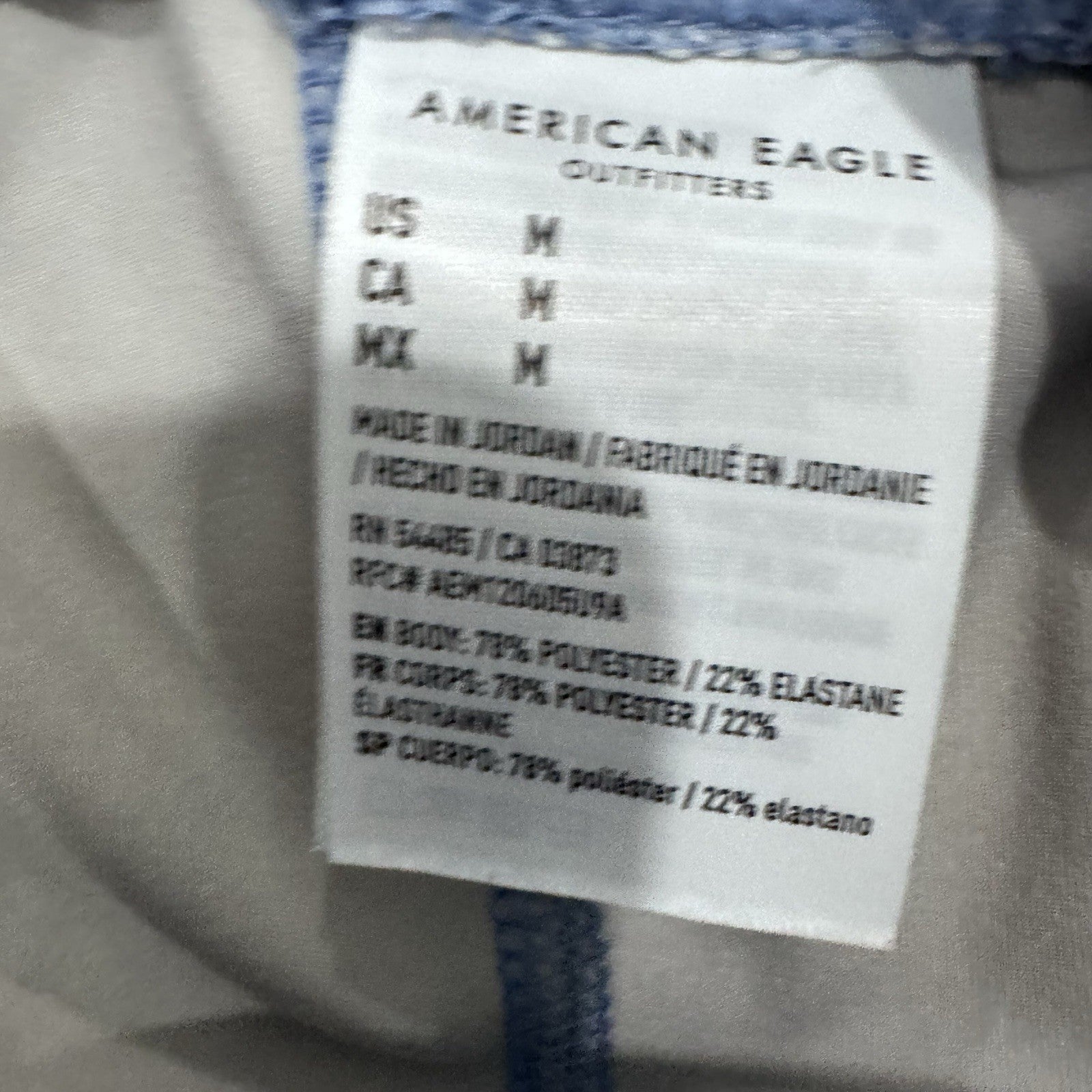 Lot of 3 Aerie American Eagle Leggings Blue Purple Tie Dye Pocket Hugger Medium