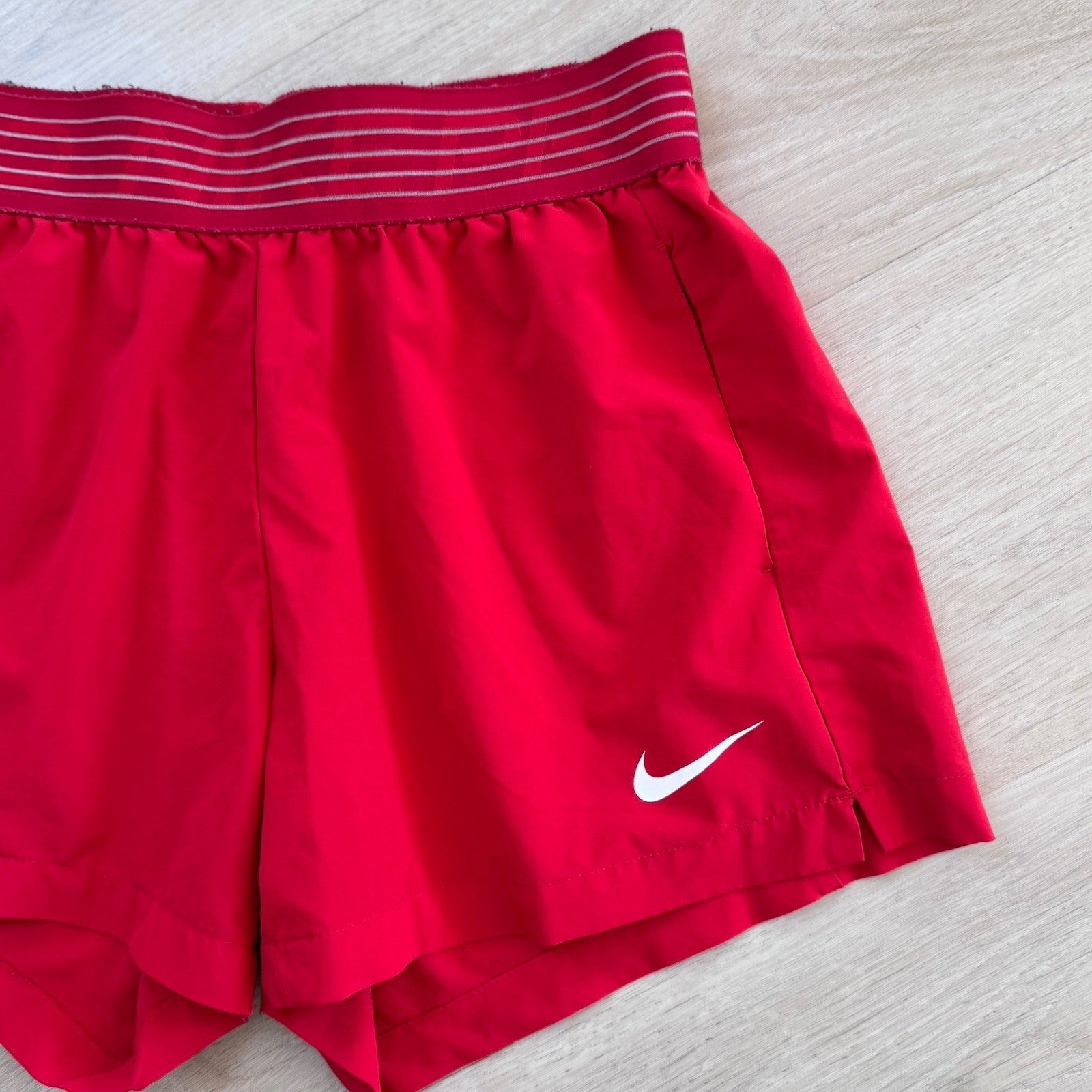 Nike Dri-Fit Women’s Running Shorts Red Size Small Athletic Activewear