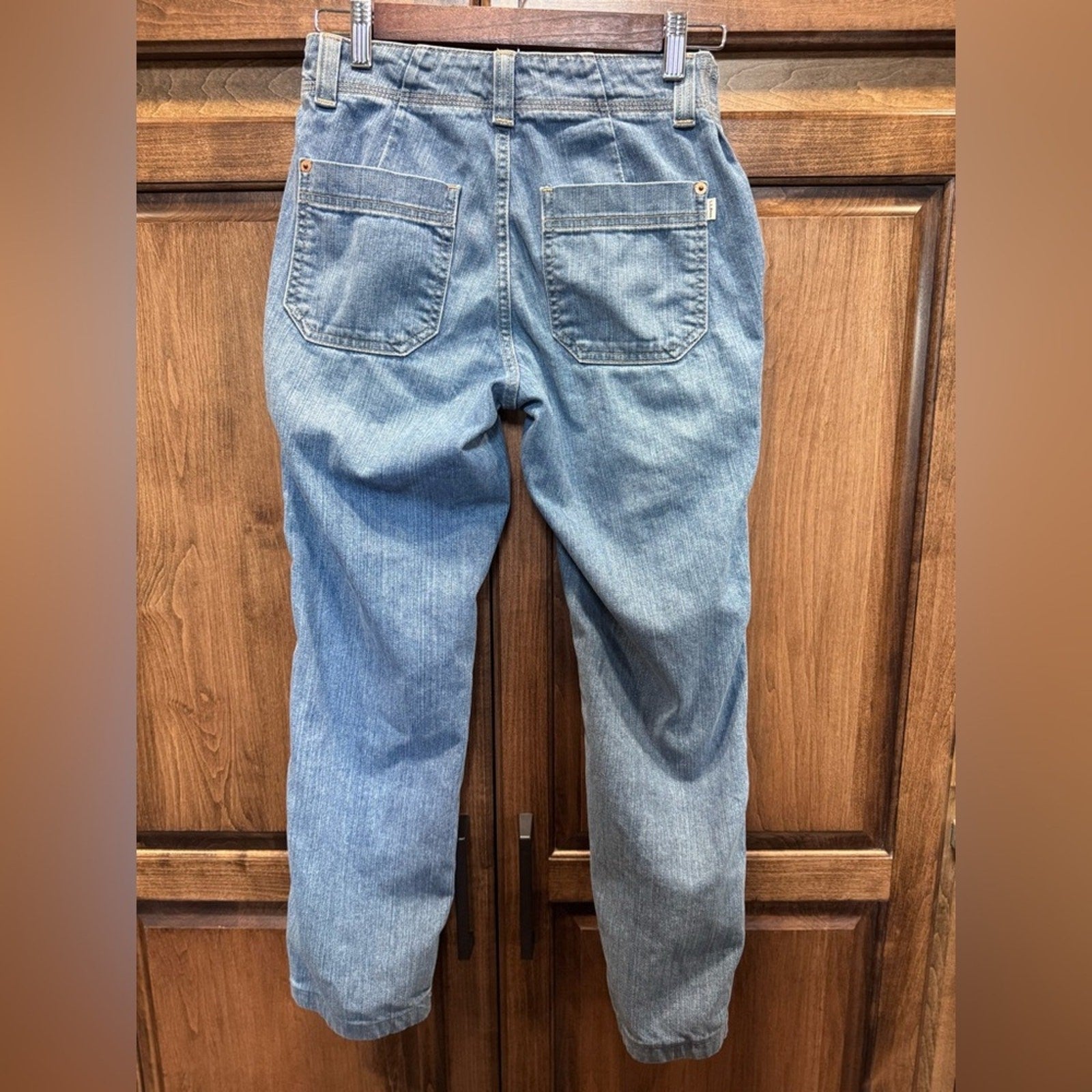 L.L. Bean Favorite‎ Fit Blue Jeans Size 2P Straight Leg