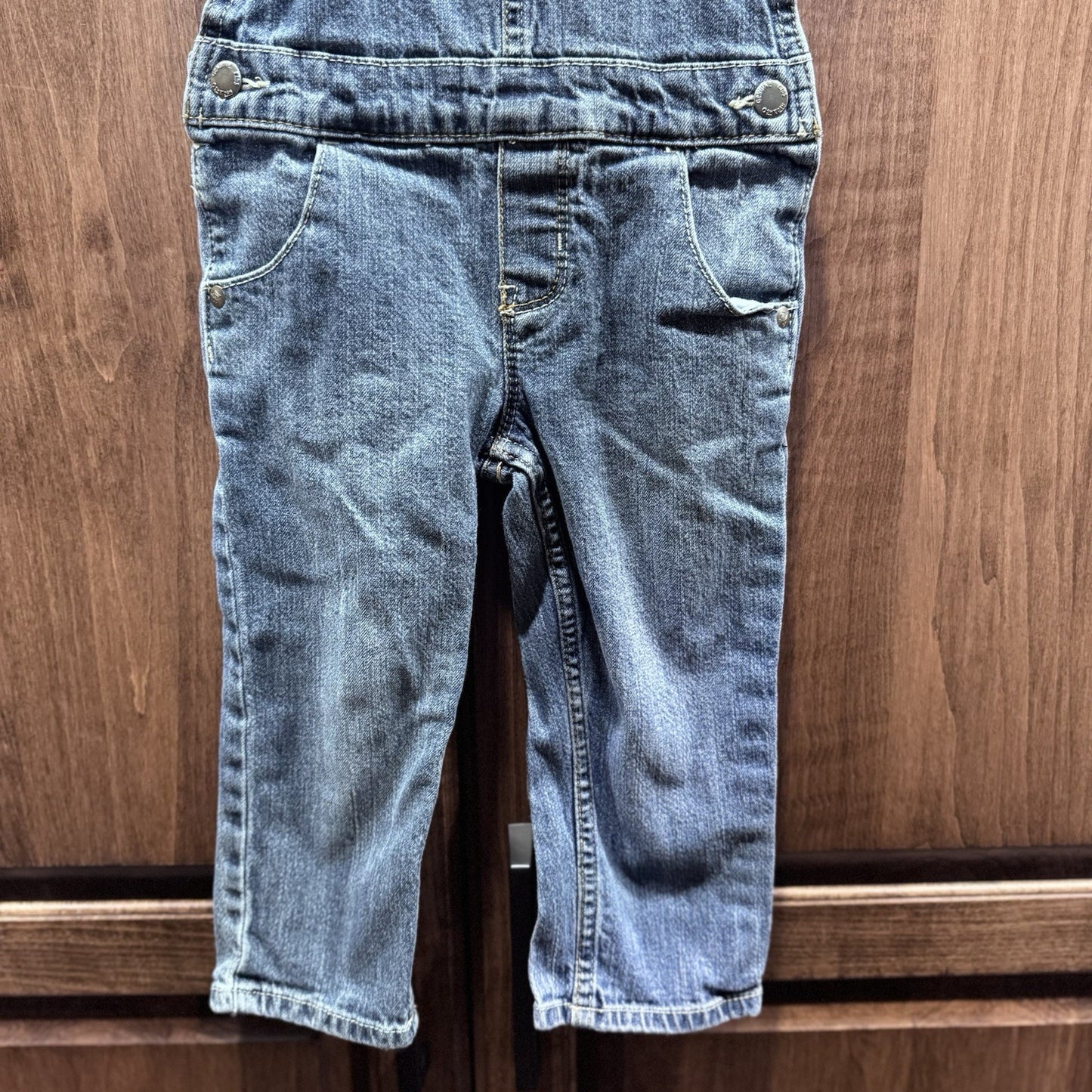 VTG Genuine Kids from OshKosh Boys Denim Overalls Size 2t Blue Jean Vintage
