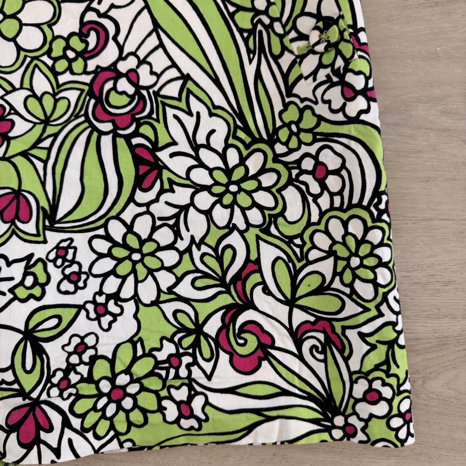 Liz Golf Floral Skort Size 14 Green Pink Preppy Golf Skirt Women’s