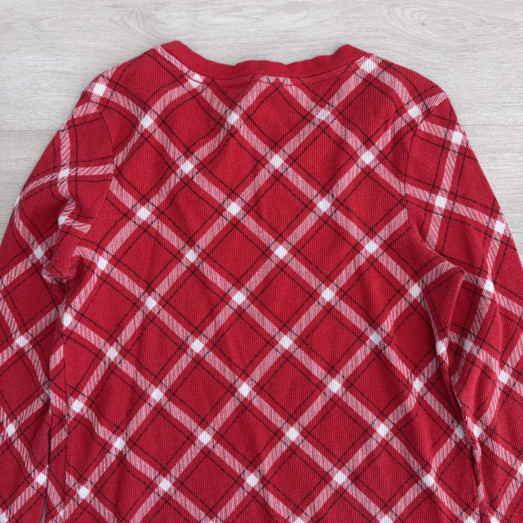 Victoria’s Secret Plaid Thermal Nightgown Small Red Long Sleeve Sleepwear