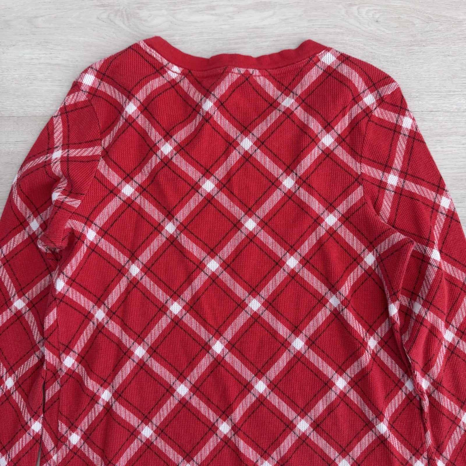 Victoria’s Secret Plaid Thermal Nightgown Small Red Long Sleeve Sleepwear
