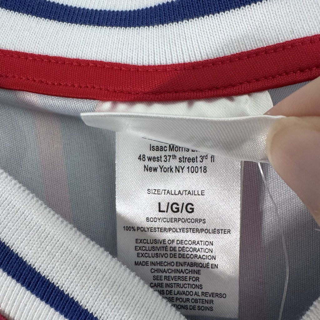 NWT Umbro USA Soccer Jersey Mens Large Blue Red Geometric Futbol Shirt