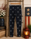 Nanette Lepore Skull Print High Rise Leggings Women’s Medium Black Silver
