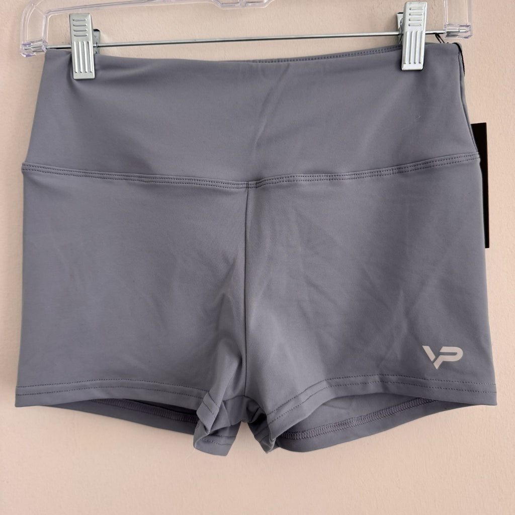 High Waist Scrunch Butt Shorts Women’s Gym Yoga Fitness Blue Size L NWT