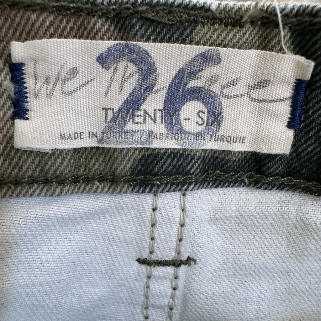 We The Free Remy Twenty Six Camo Utility Pants Womens Cropped Army Green 26