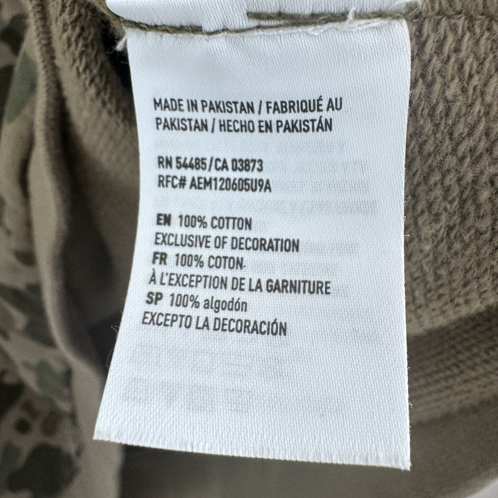 American Eagle Camo Sweatshirt XL Side Zip Crewneck Pullover Y2K Rare