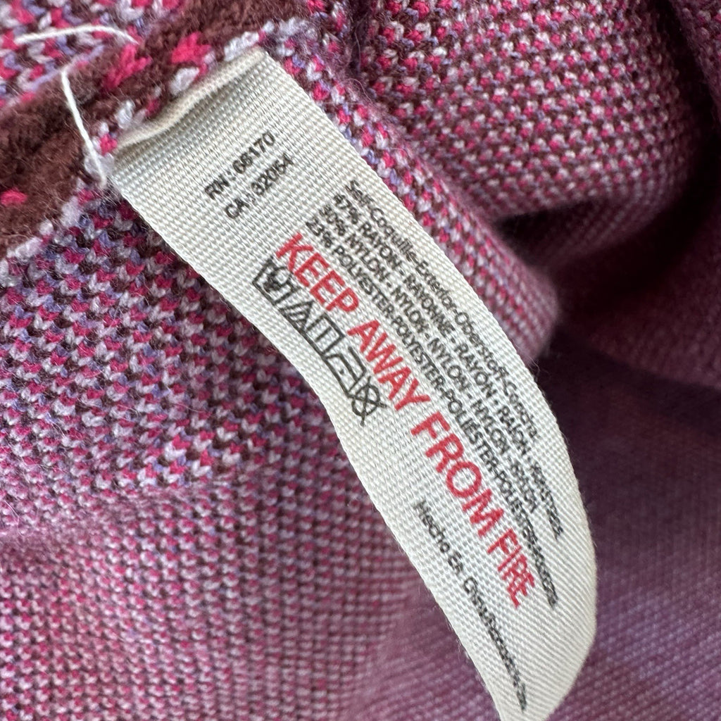 NWT Free People Intimately Fair Isle Knit Bodysuit Sweater Pink Purple L Women’s