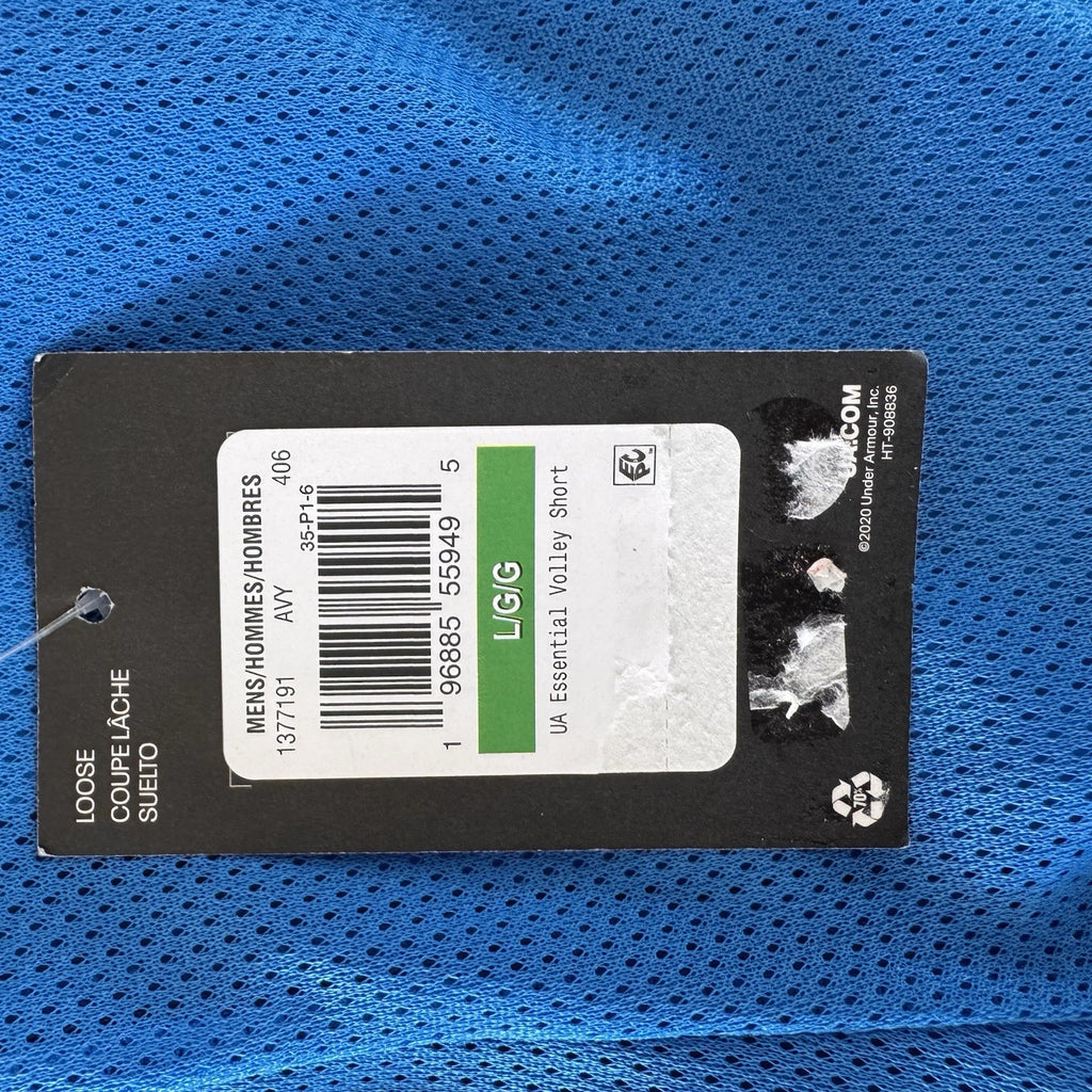 Under Armour Men's L Essential Volley Short Royal Blue NWT Swim Trunk Training