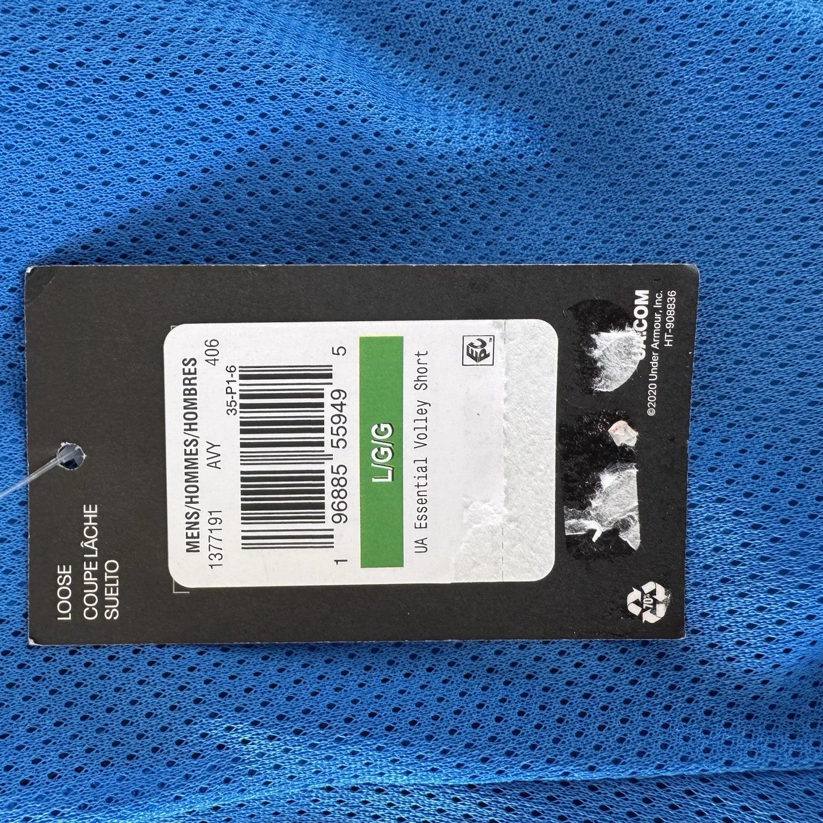 Under Armour Men's L Essential Volley Short Royal Blue NWT Swim Trunk Training