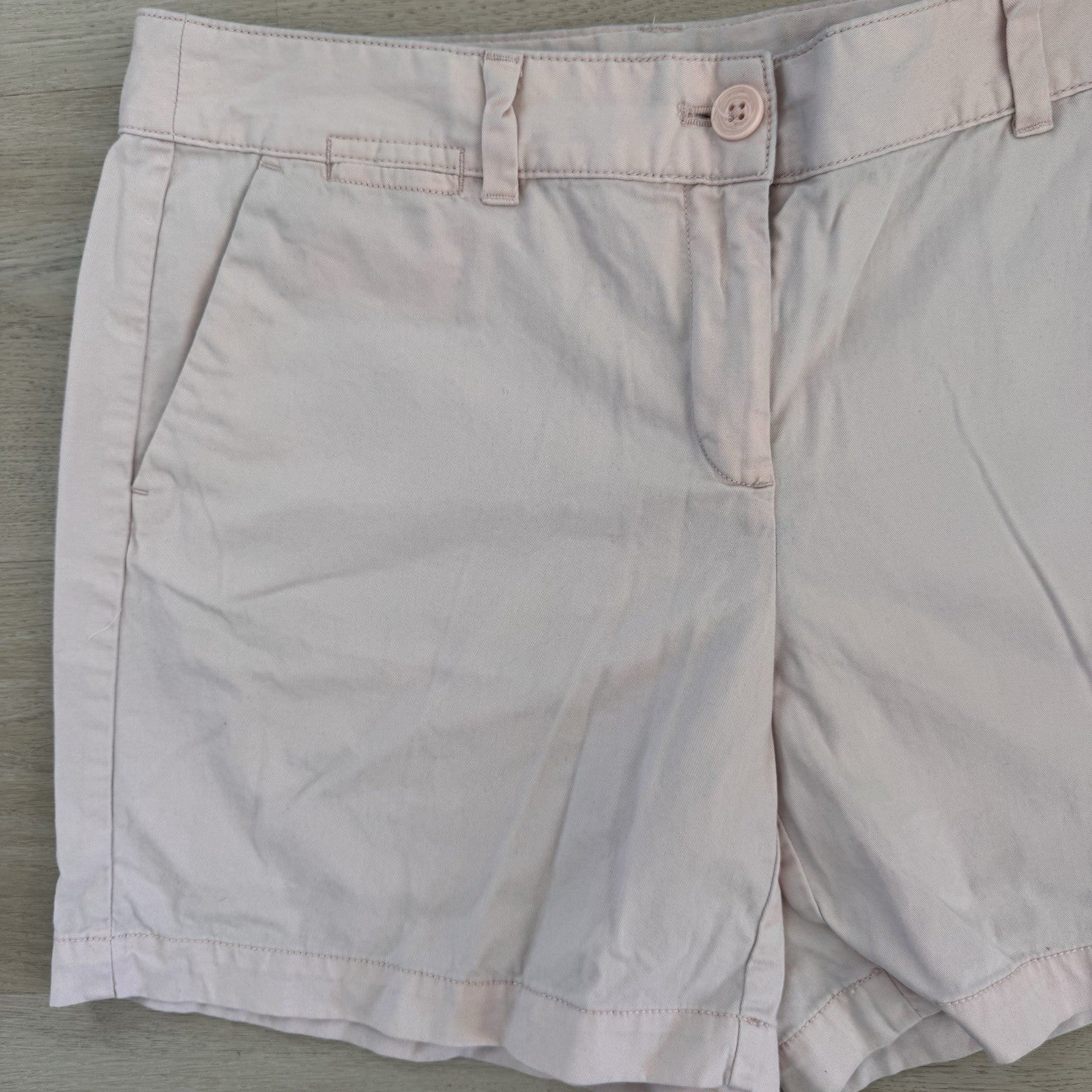 Women’s Ann Taylor LOFT Pink Cotton Shorts Sz 8 Chino Casual Preppy