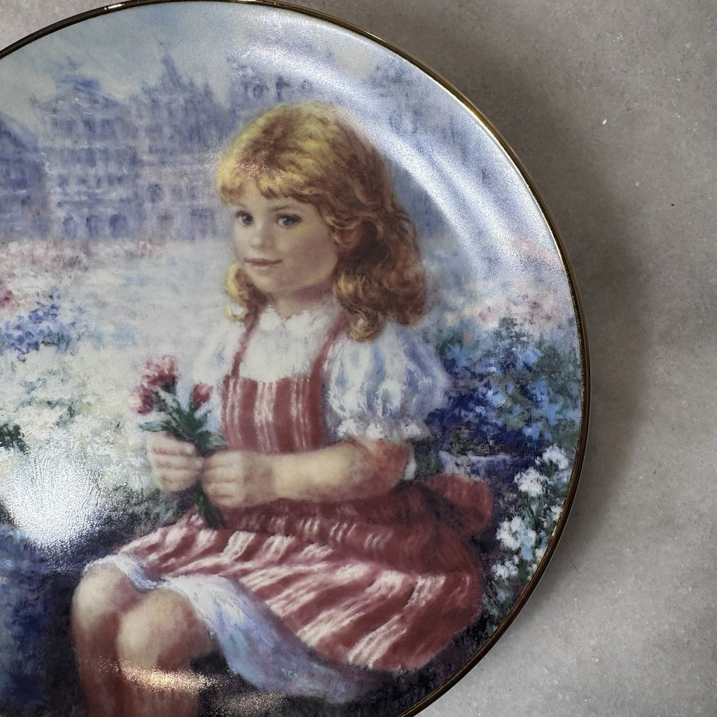 Clara of Belgium Faces of the World Hamilton Collection Plate 1988 Limited