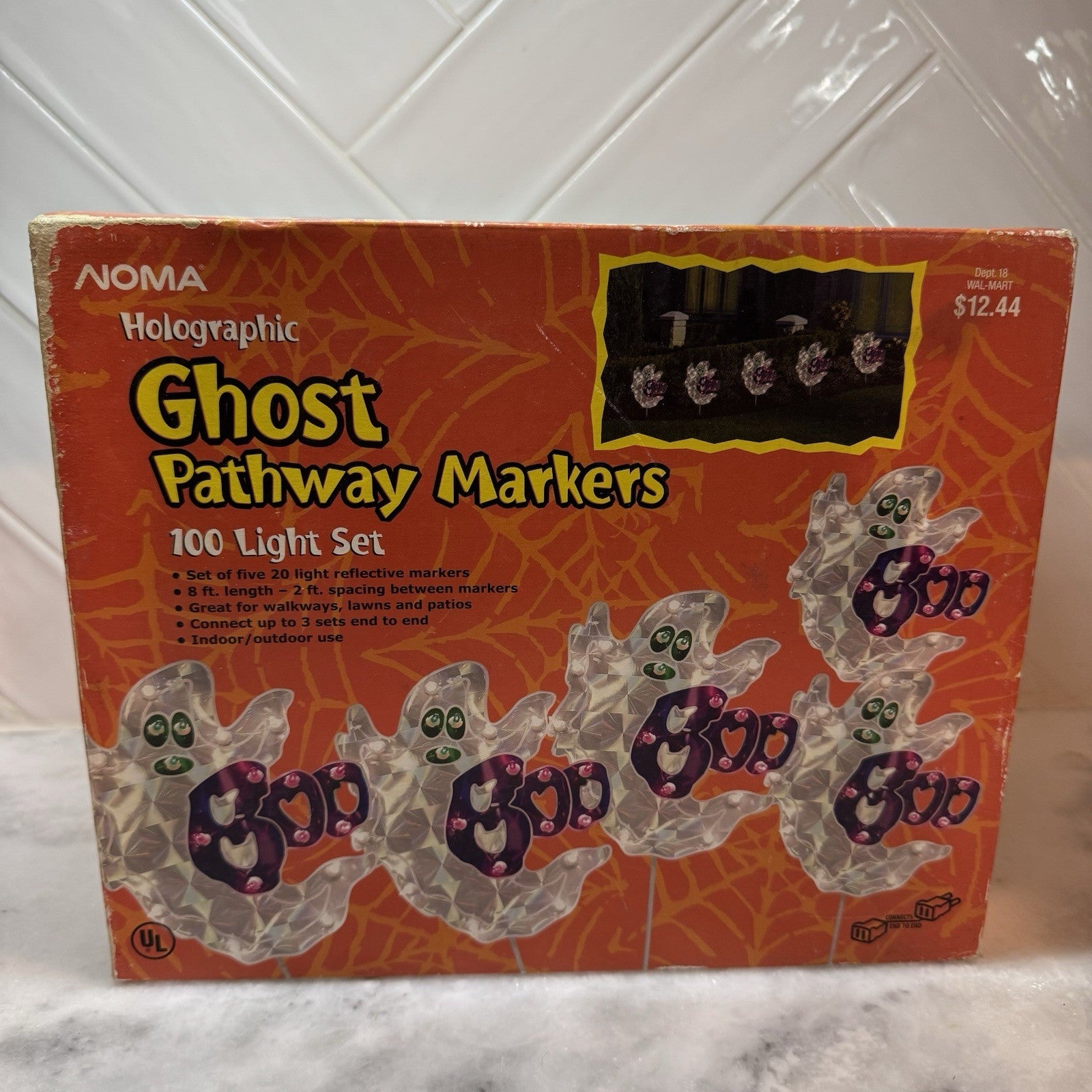 Noma Holographic Ghost Halloween Pathway Marker Decoration Vintage Rare Ghouls