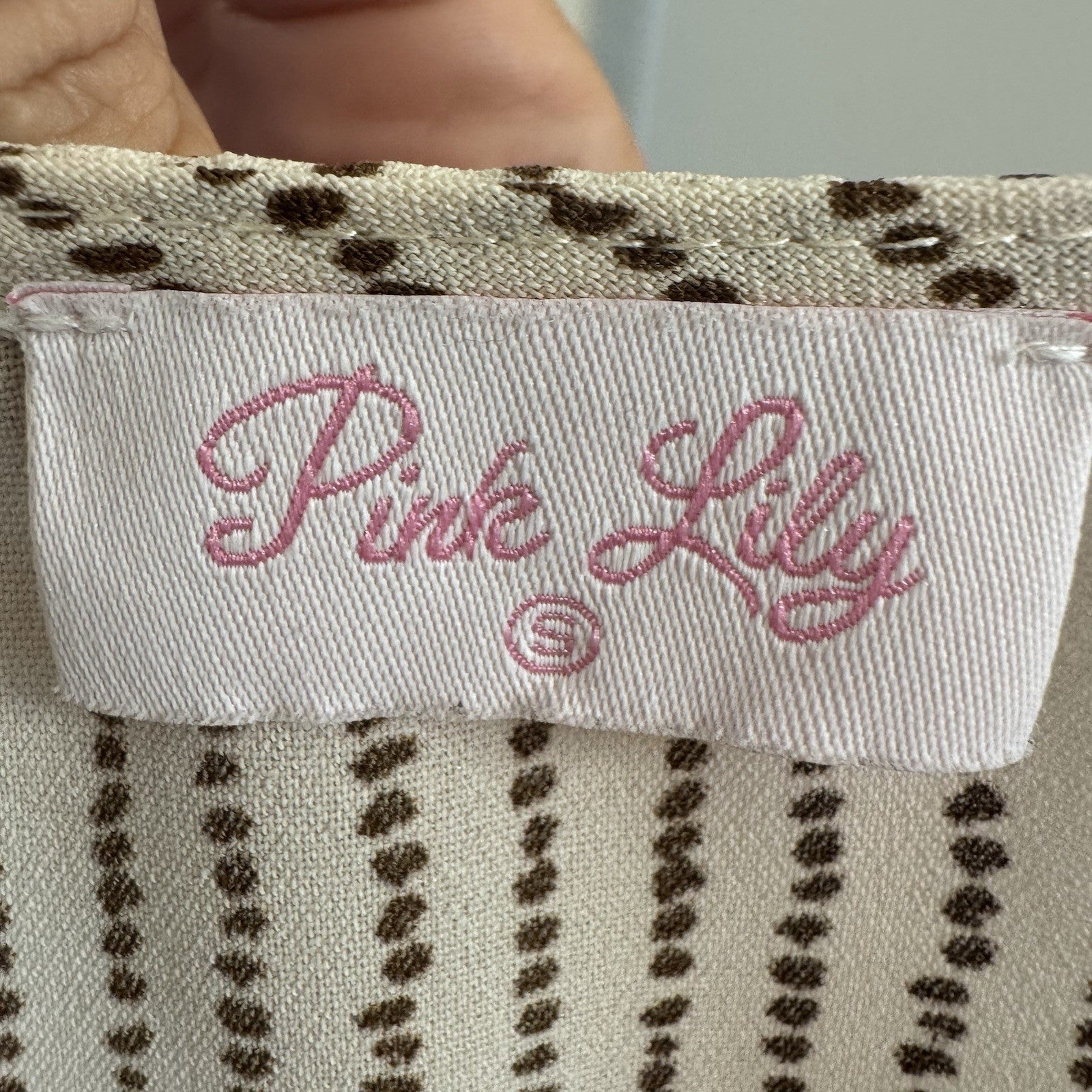 Pink Lily Womens Romper Small Kimono Sleeve Beige Black Stripe Wrap