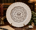 Sheffield Bone White 1967 Calendar Zodiac Signs Decorative Plate Gold Trim 10.25