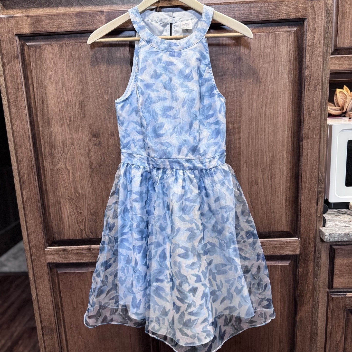 Disney Cinderella LC Lauren Conrad Blue Floral Fit & Flare Dress Size 6 