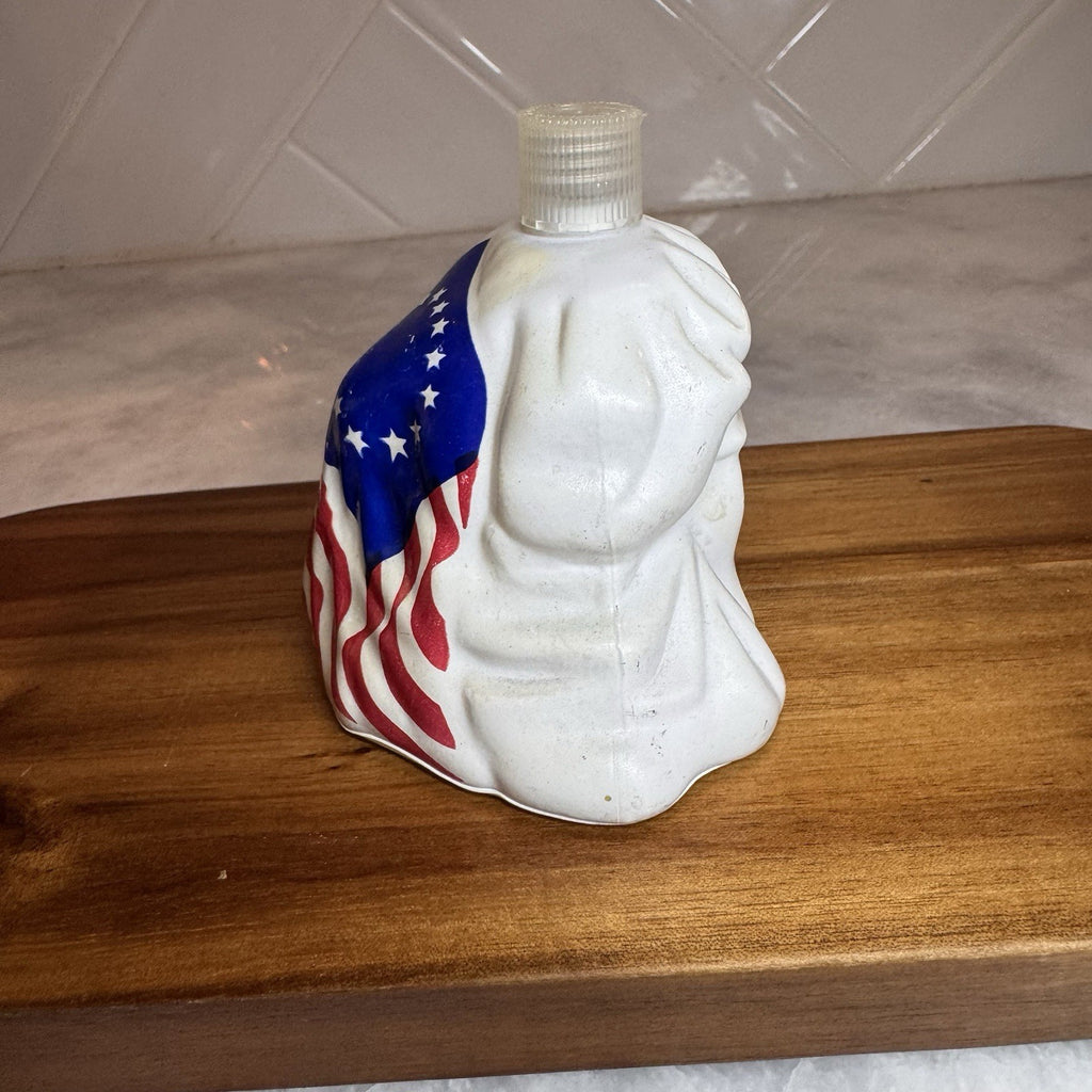 Vintage 1976 Avon Bicentennial Bell Decanter July 4 1776 Betsy Ross Flag Empty