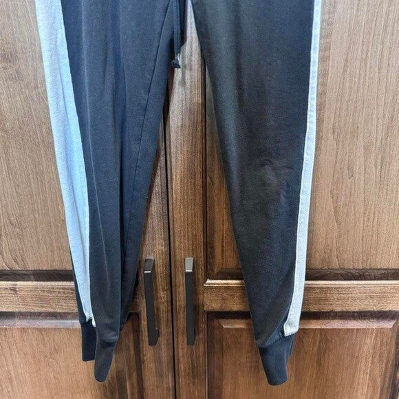 PINK Leopard Colorblock Joggers XS - Black/Gray/Animal Print