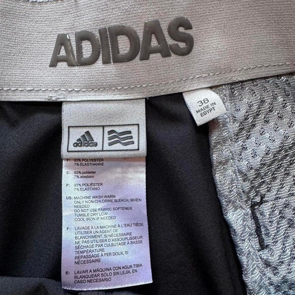 Black Adidas golf performance shorts size 38