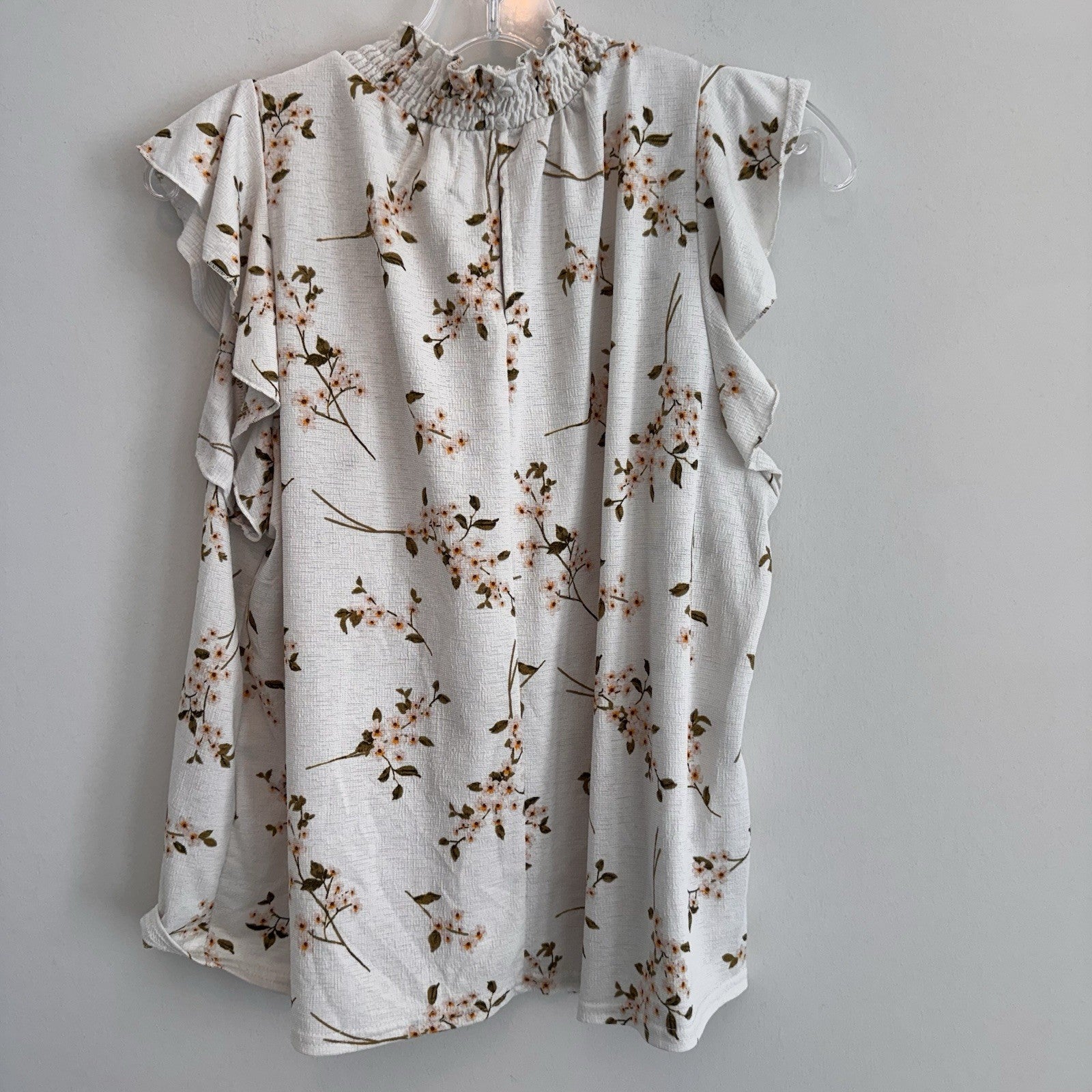 Melloday Floral Ruffle Sleeve Blouse Large Cottagecore Boho Women’s Boutique